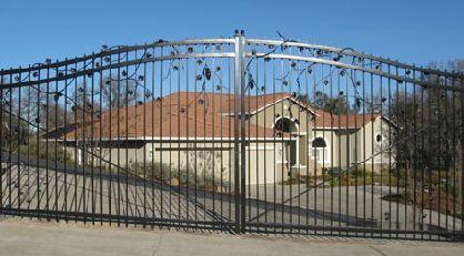 double wide driveway gate
