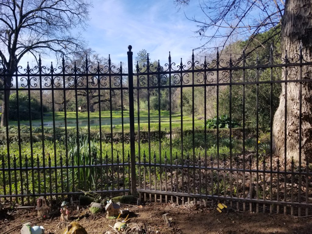 Custom designed metal fence