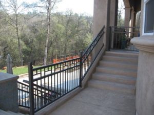 metal staircase railing