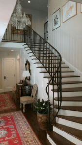 decorative stair railing made of metal