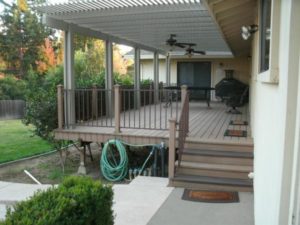 metal railing for a deck