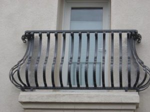 Decorative window railing
