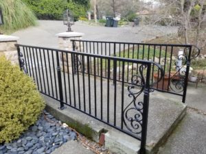 iron railing for a walkway