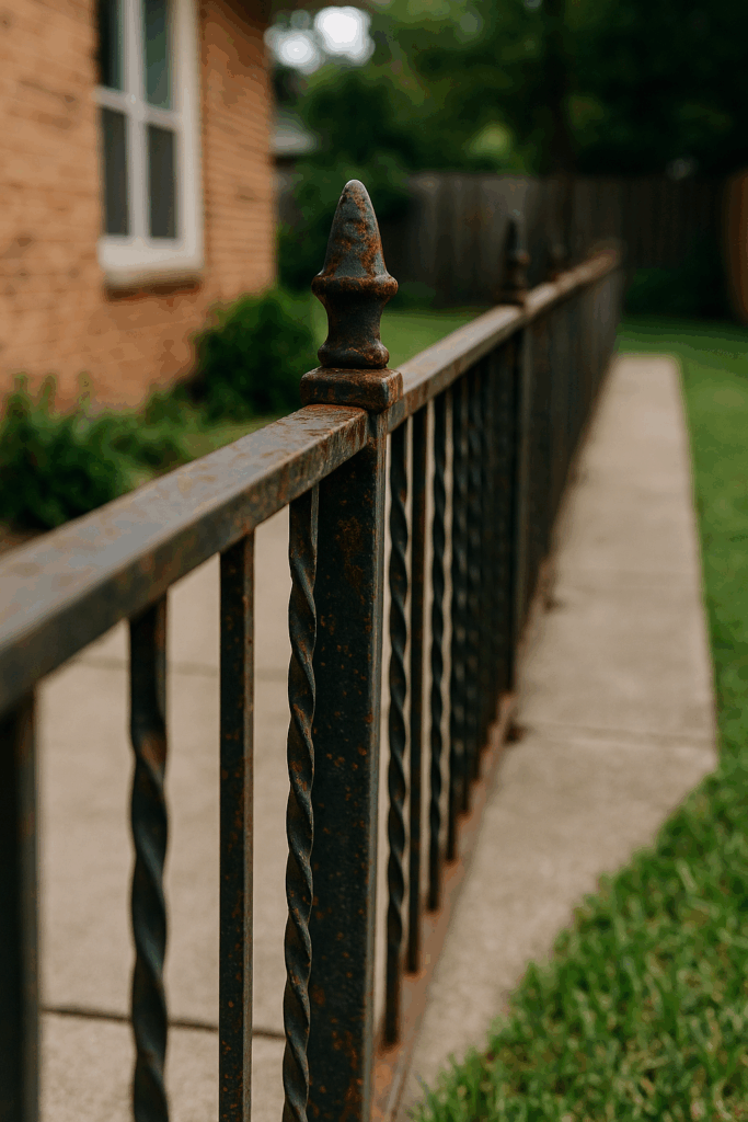 Rusty Railing that fail to stay fresh